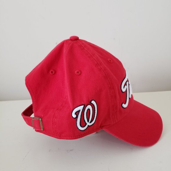 Washington Nationals Hat Cap Strap Back Titleist Golf Red MLB Baseball Mens New - Picture 3 of 9